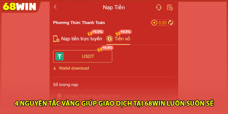 4 nguyên tắc vàng giúp giao dịch tại 68WIN luôn suôn sẻ 