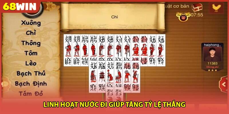 Linh hoạt nước đi giúp tăng tỷ lệ thắng