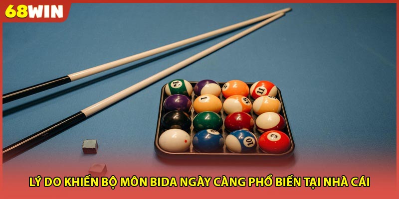 Lý do khiến bộ môn bida ngày càng phổ biến tại nhà cái