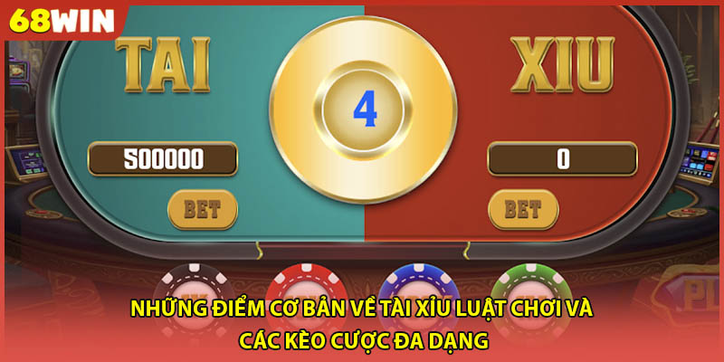 Những điểm cơ bản về tài xỉu luật chơi và các kèo cược đa dạng